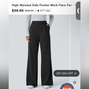 Women's Black Wide-Leg Pants